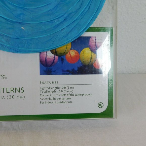 Rice Paper 6 Party Lanterns 8" Diameter HD Designs Outdoors Wedding Party Decor - Picture 6 of 9